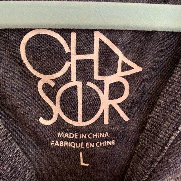 Chaser Grey Def Leppard Pyramid Skull Cold Shoulder Tee Large - Picture 5 of 6